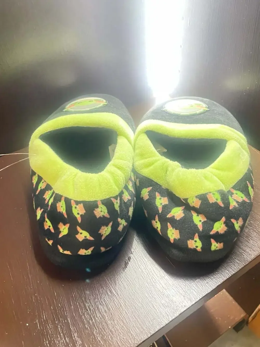Star Wars The Mandalorian Grogu Baby Yoda Plush Slippers Size 2